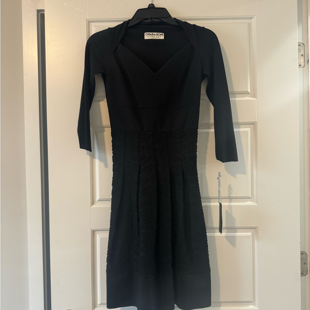 Chiara Boni Black Cocktail Dress